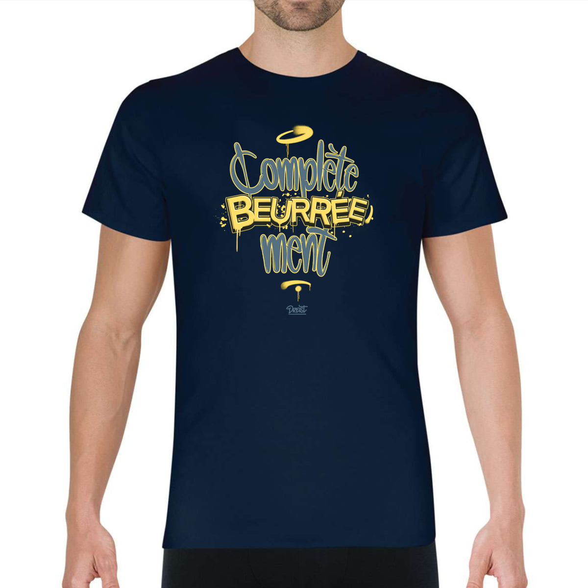 T-shirt Humour "Complètement beurré(e)"
